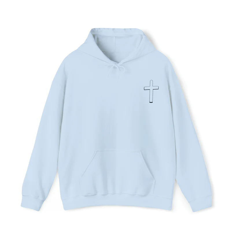 JiDion's GOD IS THE ONLY MAN I FEAR Hoodie Light Blue